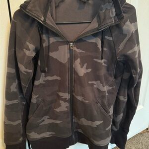 Athleta Dark Camo Full-Zip Jacket